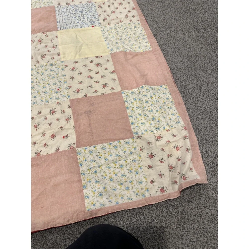 Vintage Raggedy‎ Ann & Andy Homemade Quilt Patchwork, Crib/Toddler Bed Size